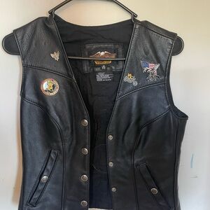 Harley-Davidson Black Leather Vest